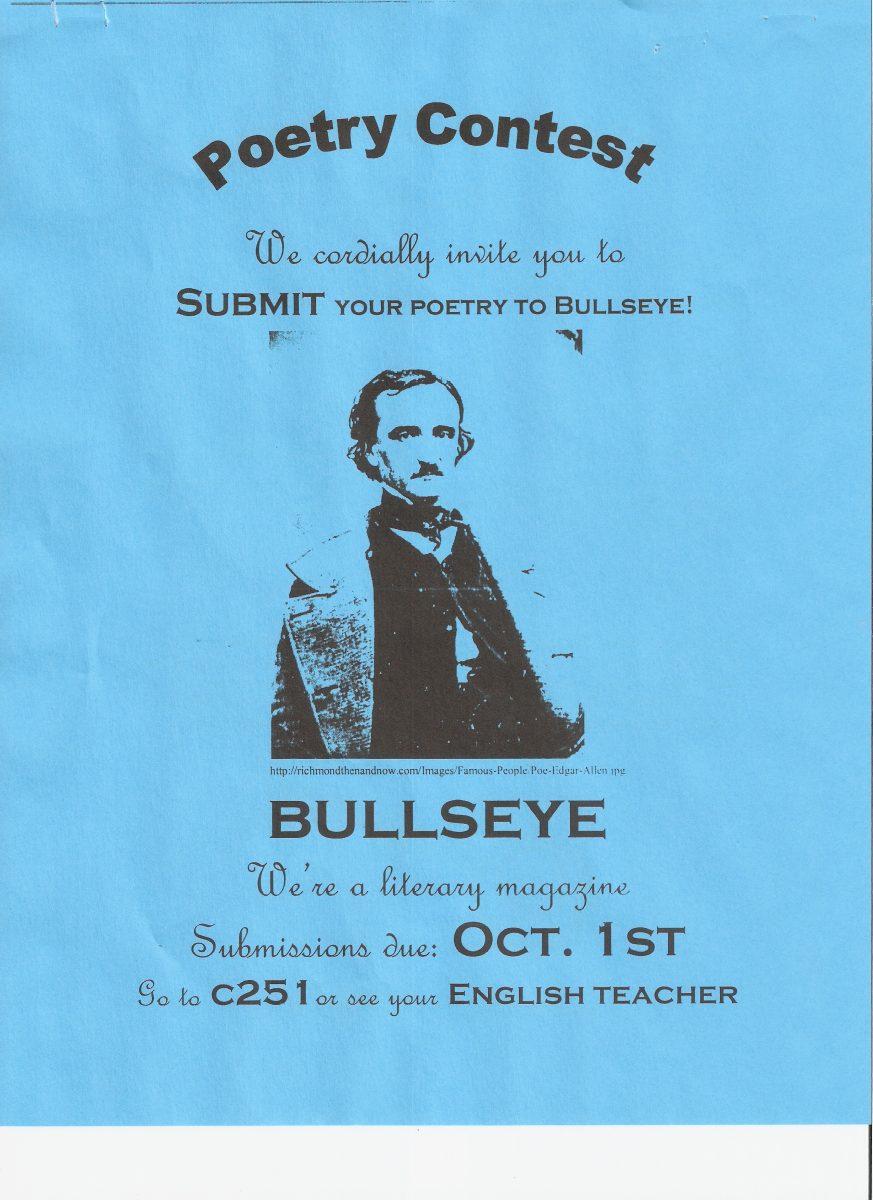 Bullseye Poetry Contest Flyer