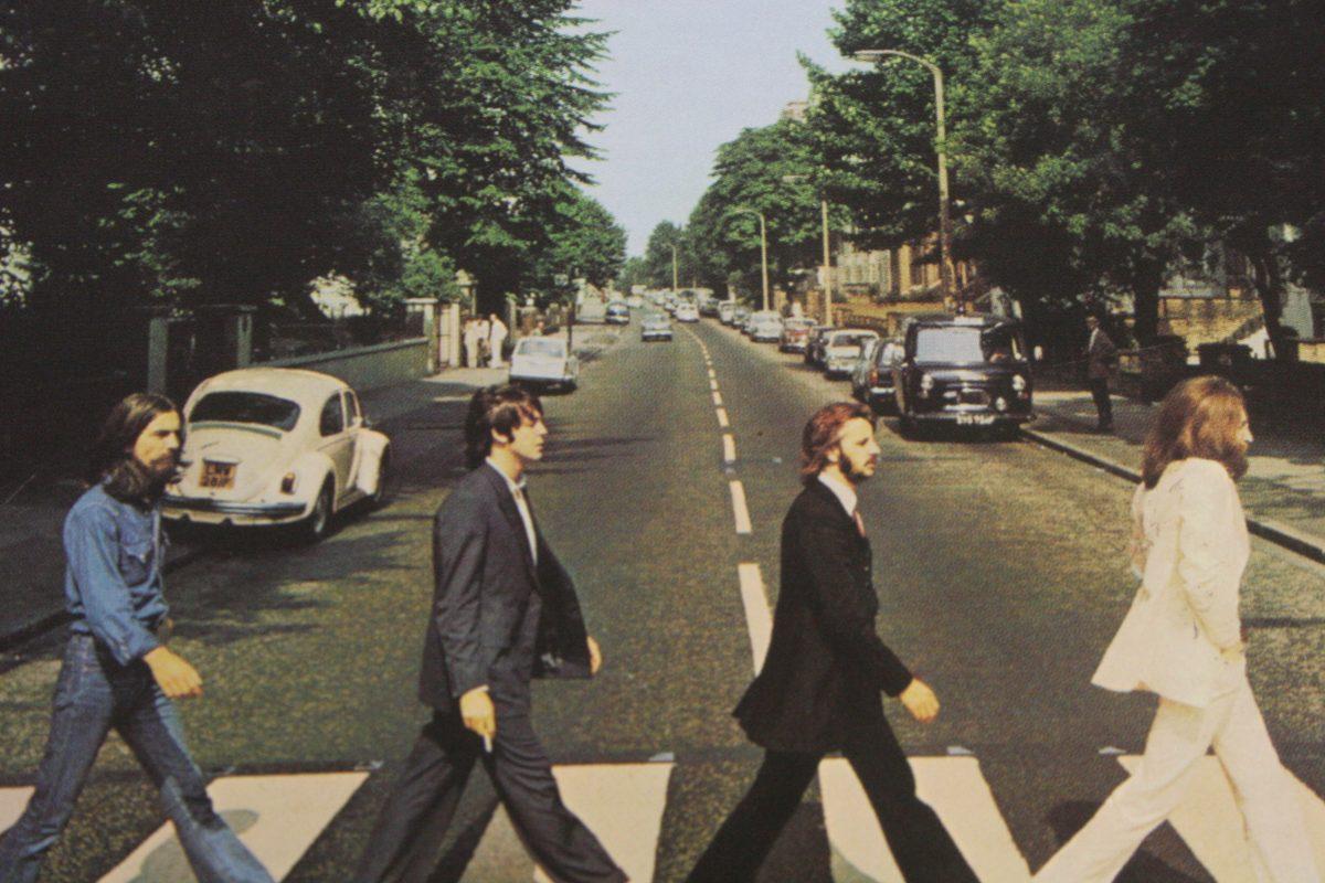 The artwork for the Abbey Road album.