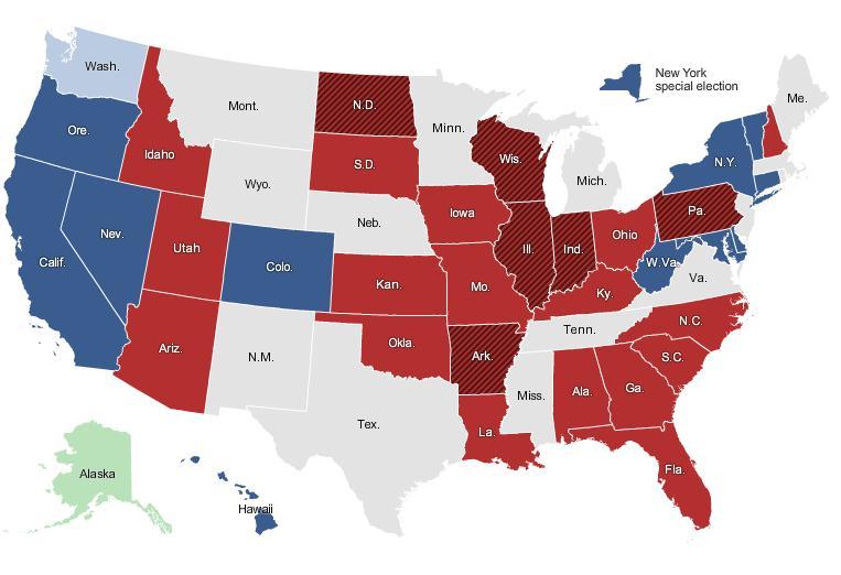 Source: New York Times Elections Results 2010