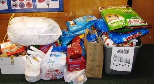 Image from Food Bank Drive courtesy of Mrs. Williams 