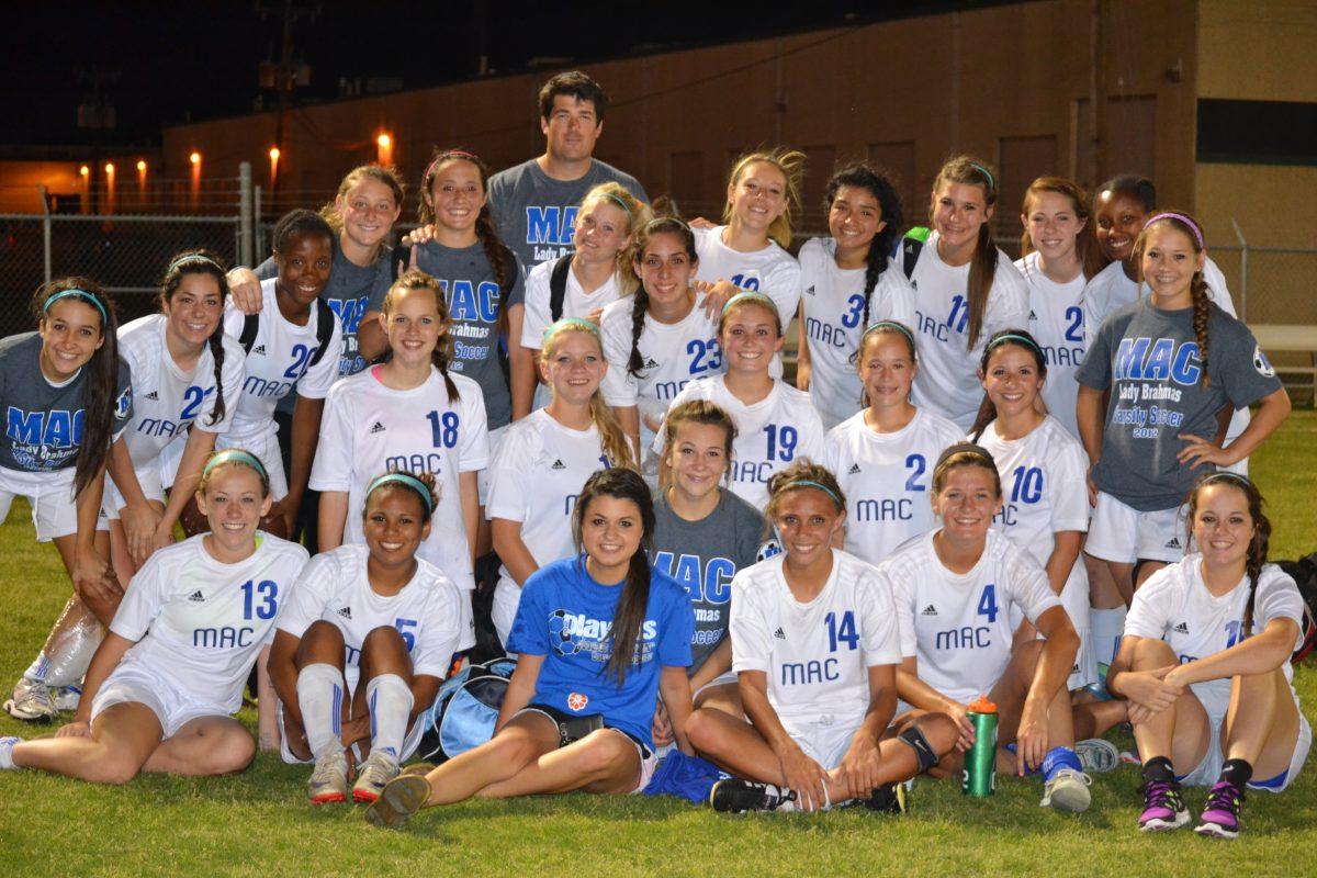 Girls Soccer after their second win in playoffs. Photo by Sarah Morales