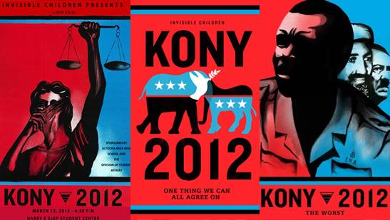 The KONY 2012 posters, photo from BooksReview 