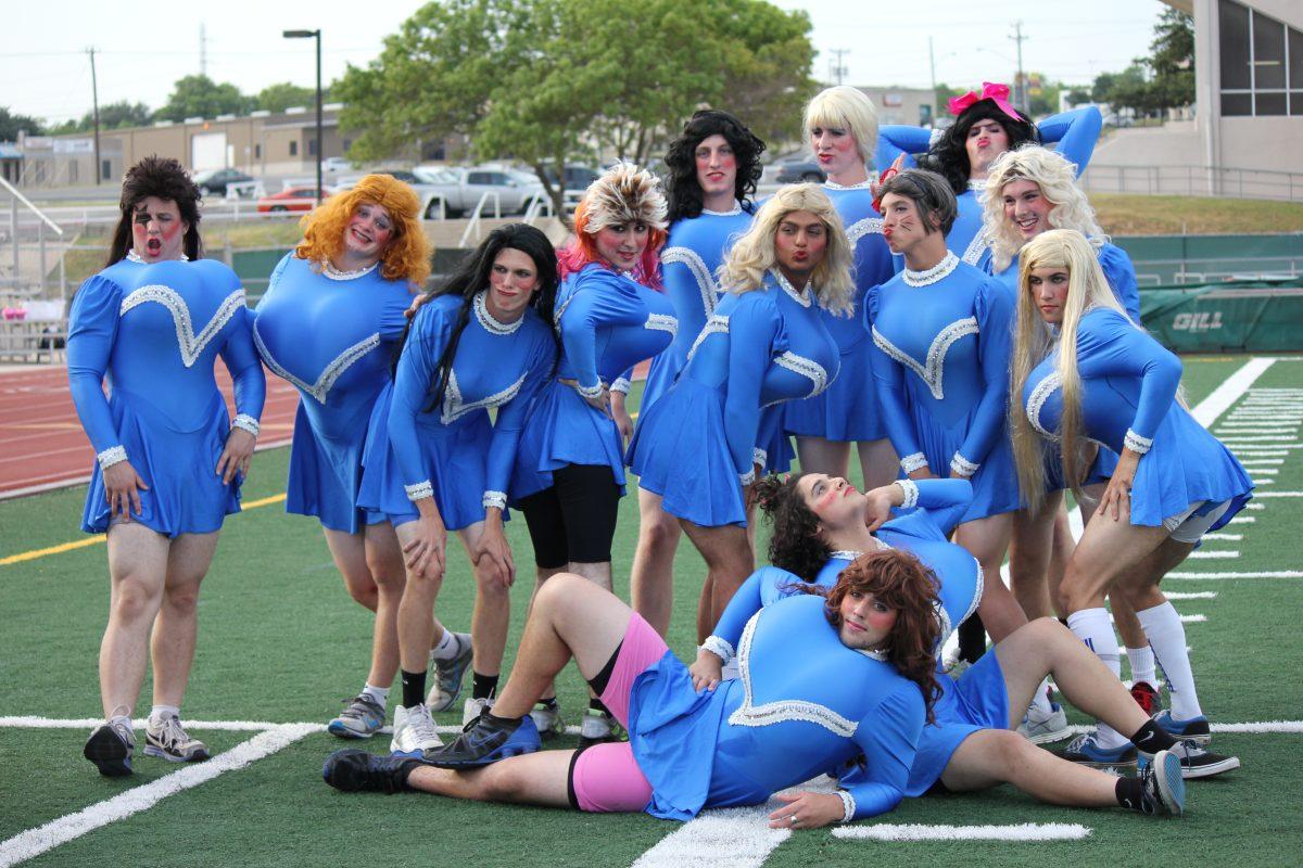 Brahmadorkas entertain during halftime photo by Meredith Collier