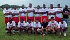 Mr.Obiefuna and his soccer team in Nigeria