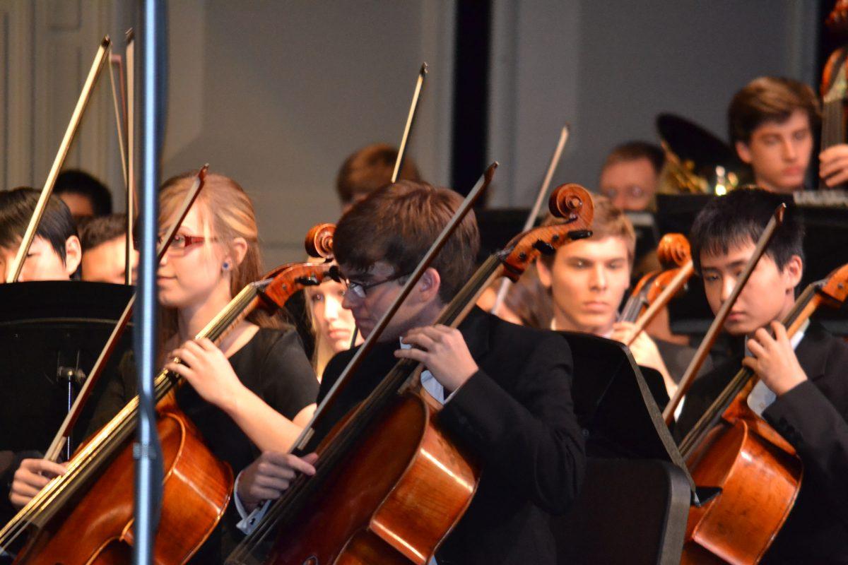 Drew Bauml (11) plays principal cellist for symphony region.
Photo by Sarah Morales