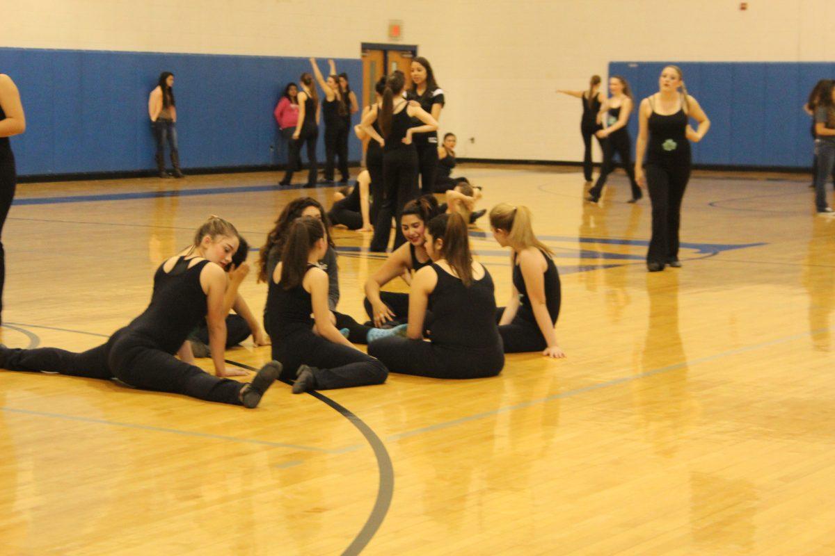 Candidates stretch and practice before their audition
Photo by Andrina Alvarez