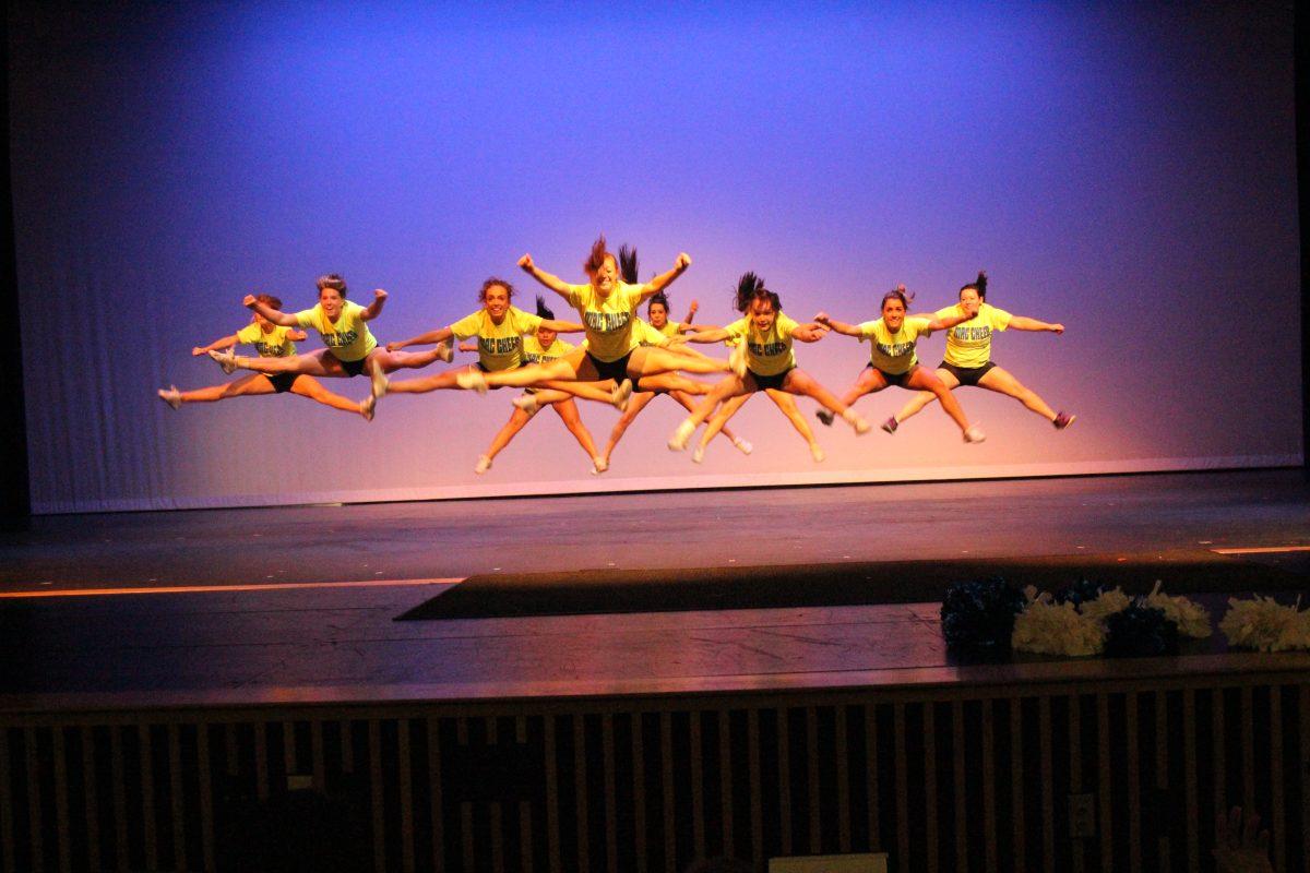 Cheerleaders practice for Spring Show
Photo by Andrina Alvarez