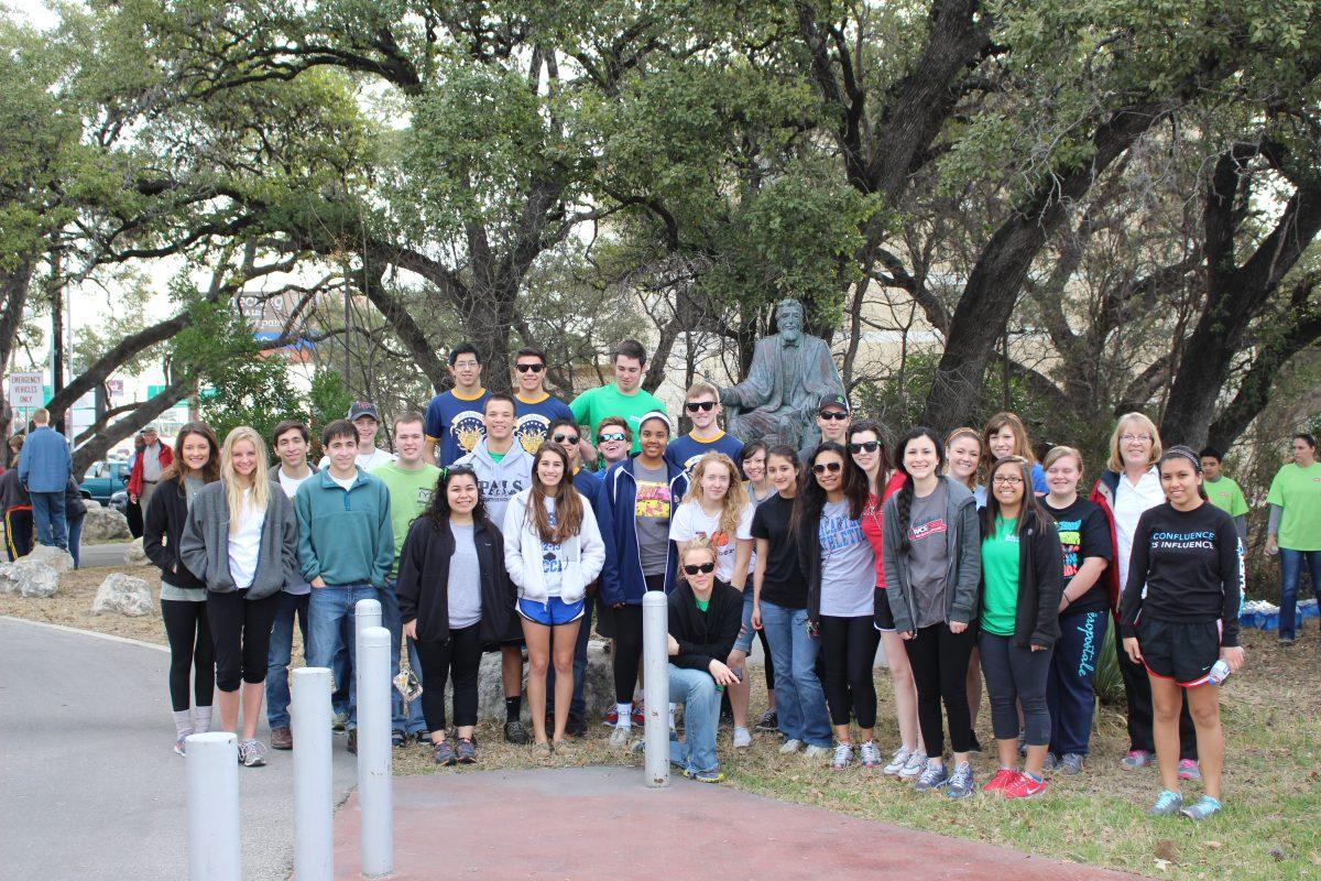 Interact & NHS coming together to clean up Salado Creek Saturday morning.
Photo by: Kayla Martin