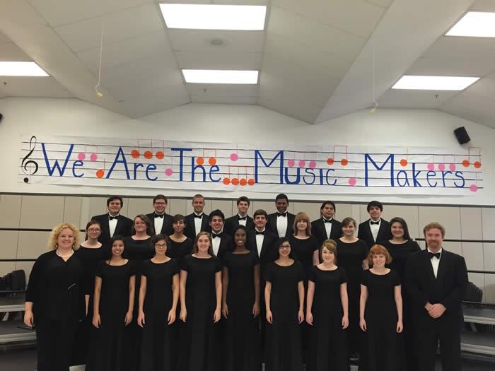 The 14 members who got to sing with Susan Boyle. Photo taken from www.neisd.net