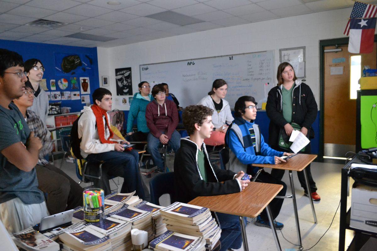 Intensely playing Super Smash. Photo by Vanessa Ramirez 