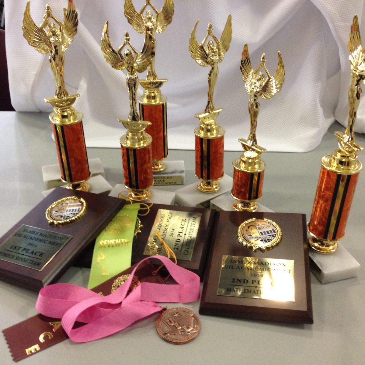 The trophies Mac UIL Academic team won.
Photo by: Mrs. Amanda Cardoza