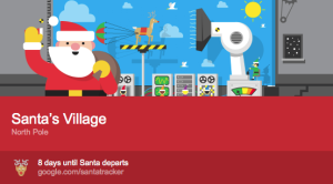 Google's santa tracker.https://santatracker.google.com/?hl=en#village