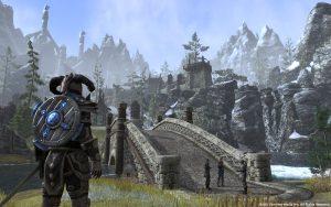 Screenshot of ESO inside the province of Skyrim. Photo by www.wired.com