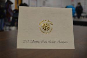 The invitation for Summa award ceremony. Photo by Vanessa Ramirez