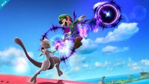 Mewtwo using Shadowball against Luigi. Photo by mynintendonews.com