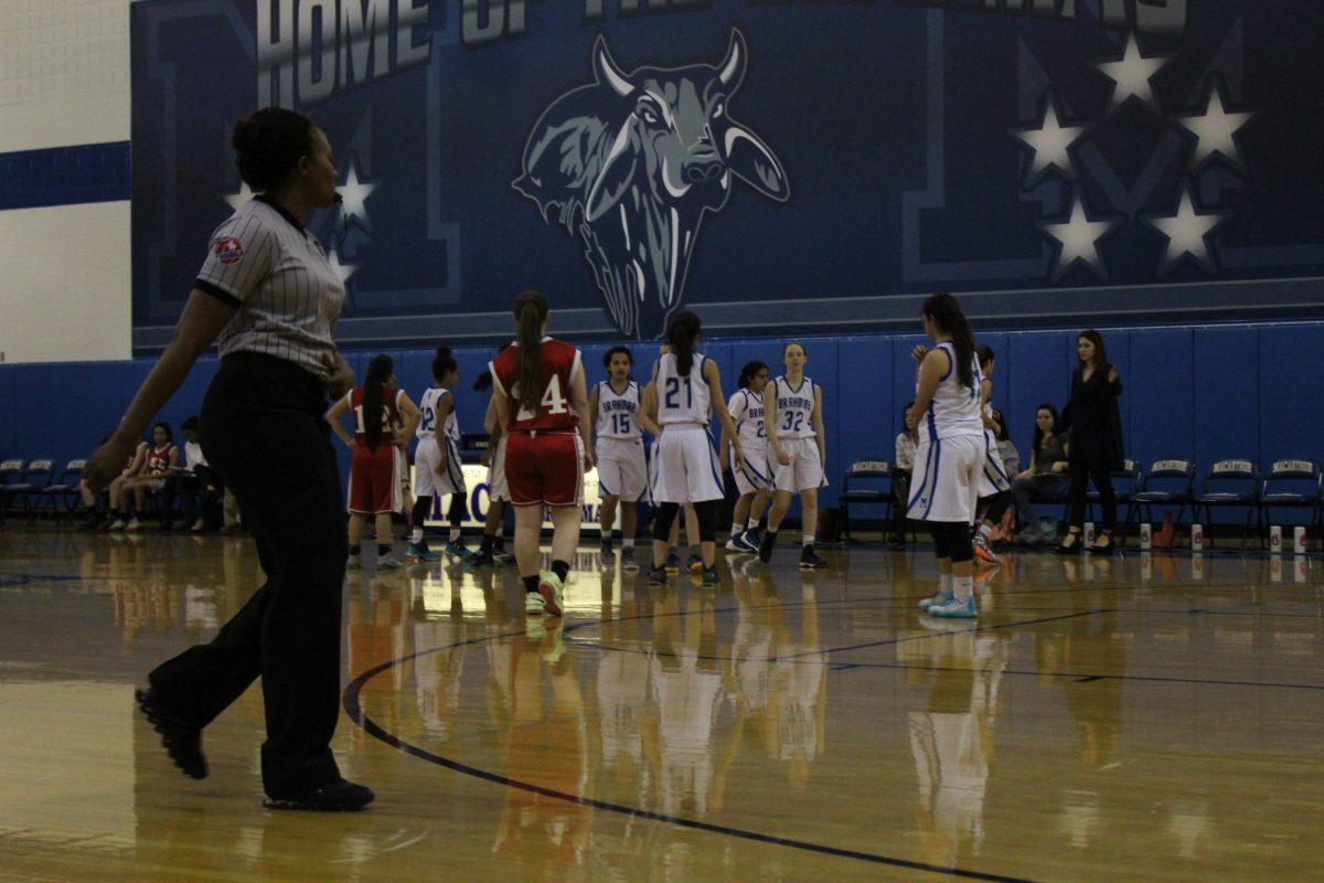 Rhonda Barner watching out unsportsmanlike conduct.
Photo By: Abbie Ramirez