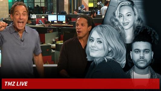 Harvey Levin and associate on TMZ.
(Credit to showbixfix.com)