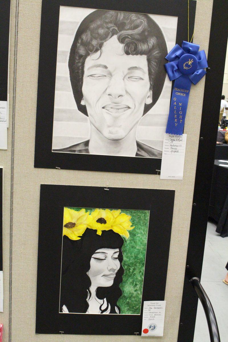 Photos of MacArthur art from the NEISD Night gallery.