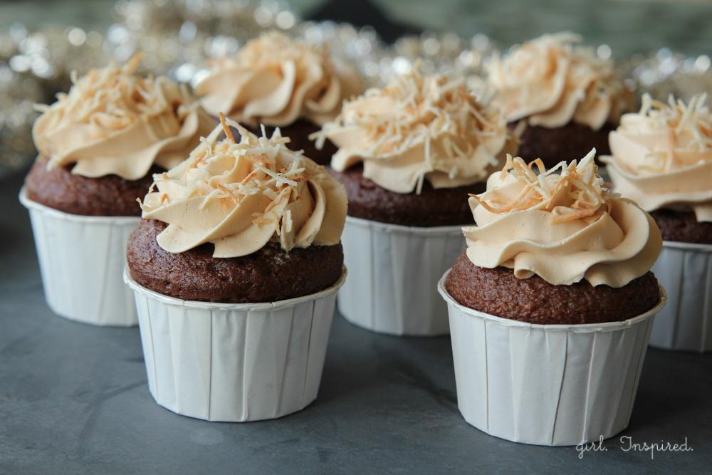 Foster german chocolate cupcakes. (Credit to thegirlinspired.com)