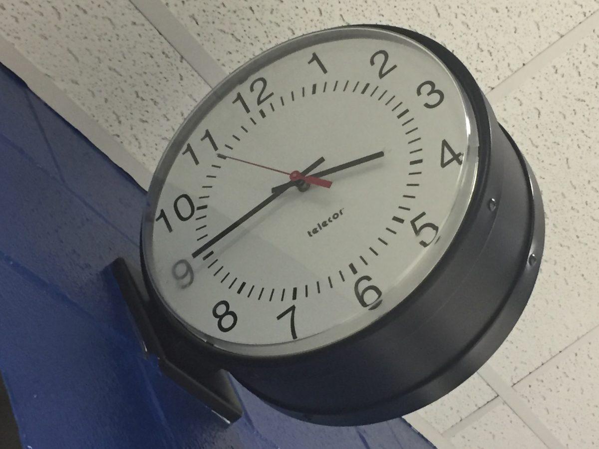 Clock on third floor C-wing by Genesis Argueta