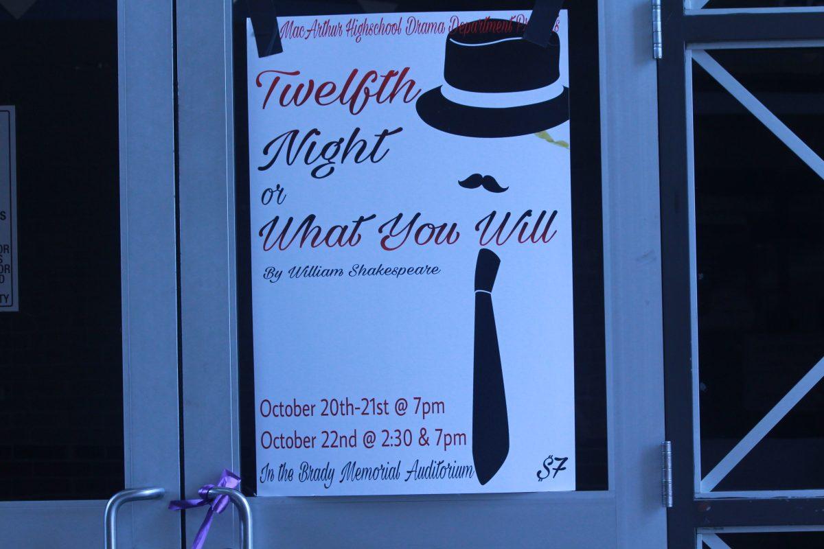 Poster for "Twelvth Night Or What Will You?" play by Genesis Argueta