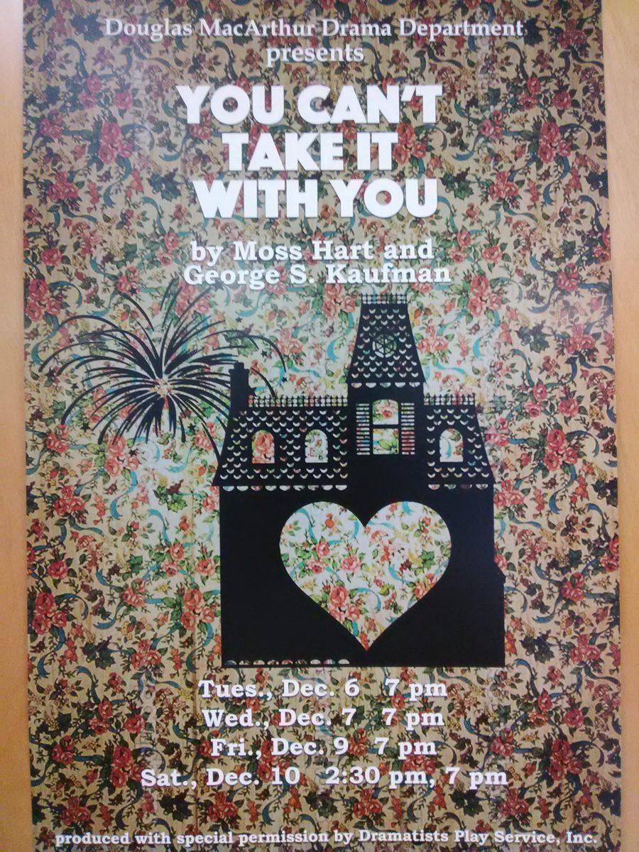 A  poster of You Cant Take It With You. by Hope Herrera