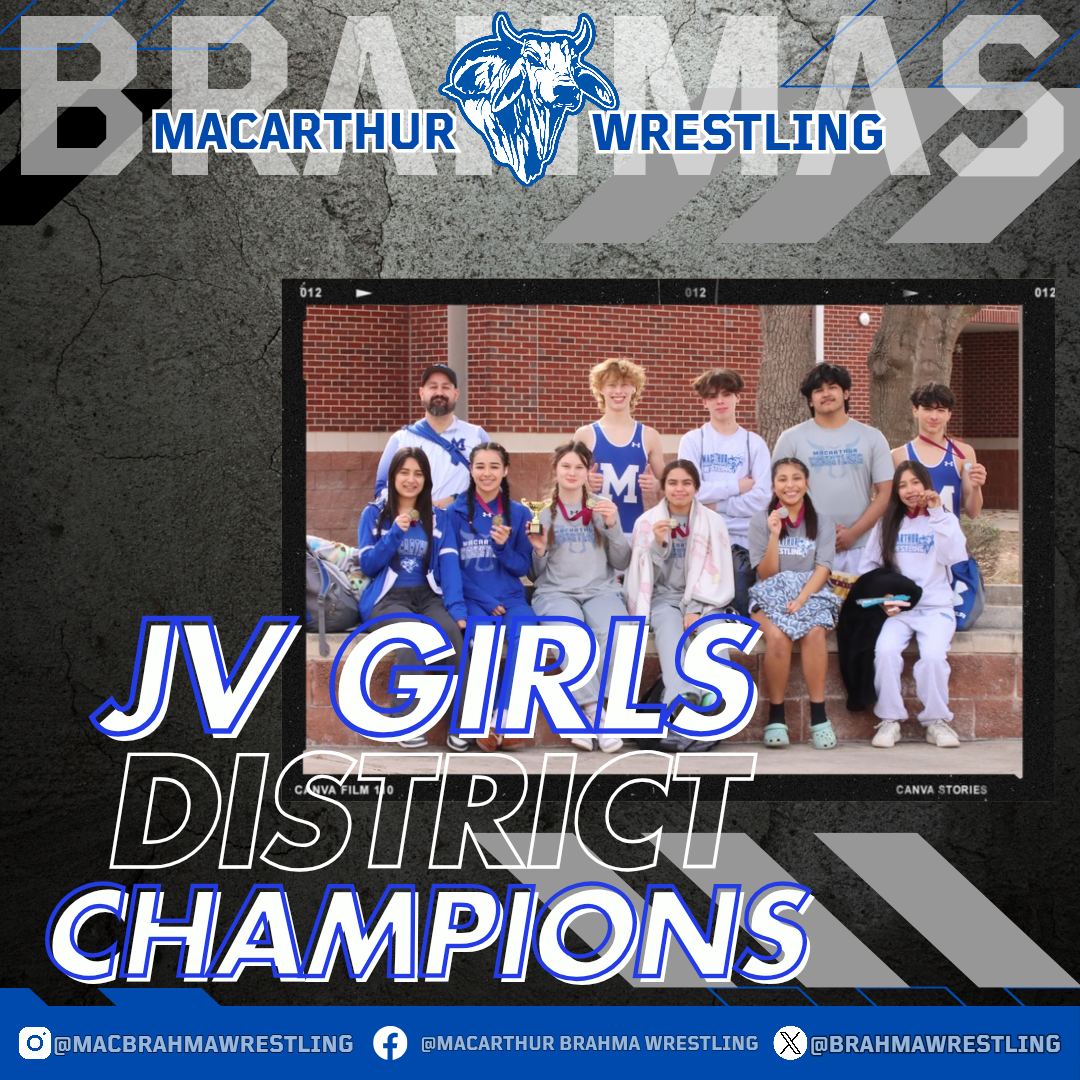 Promotional photo of JV girls going to district.