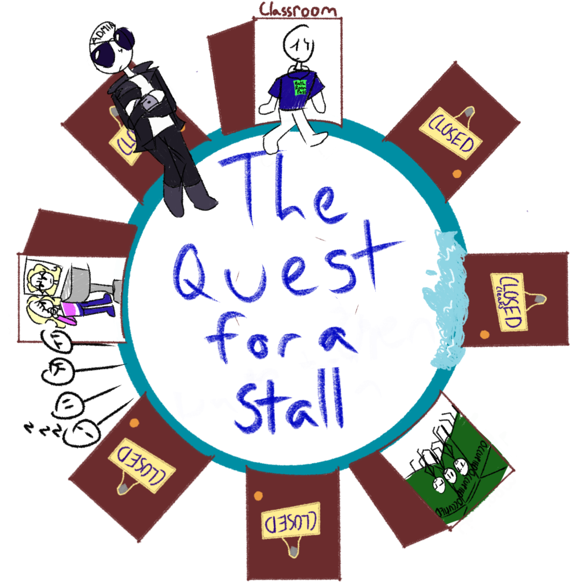 The Quest for a Stall: Editorial comic